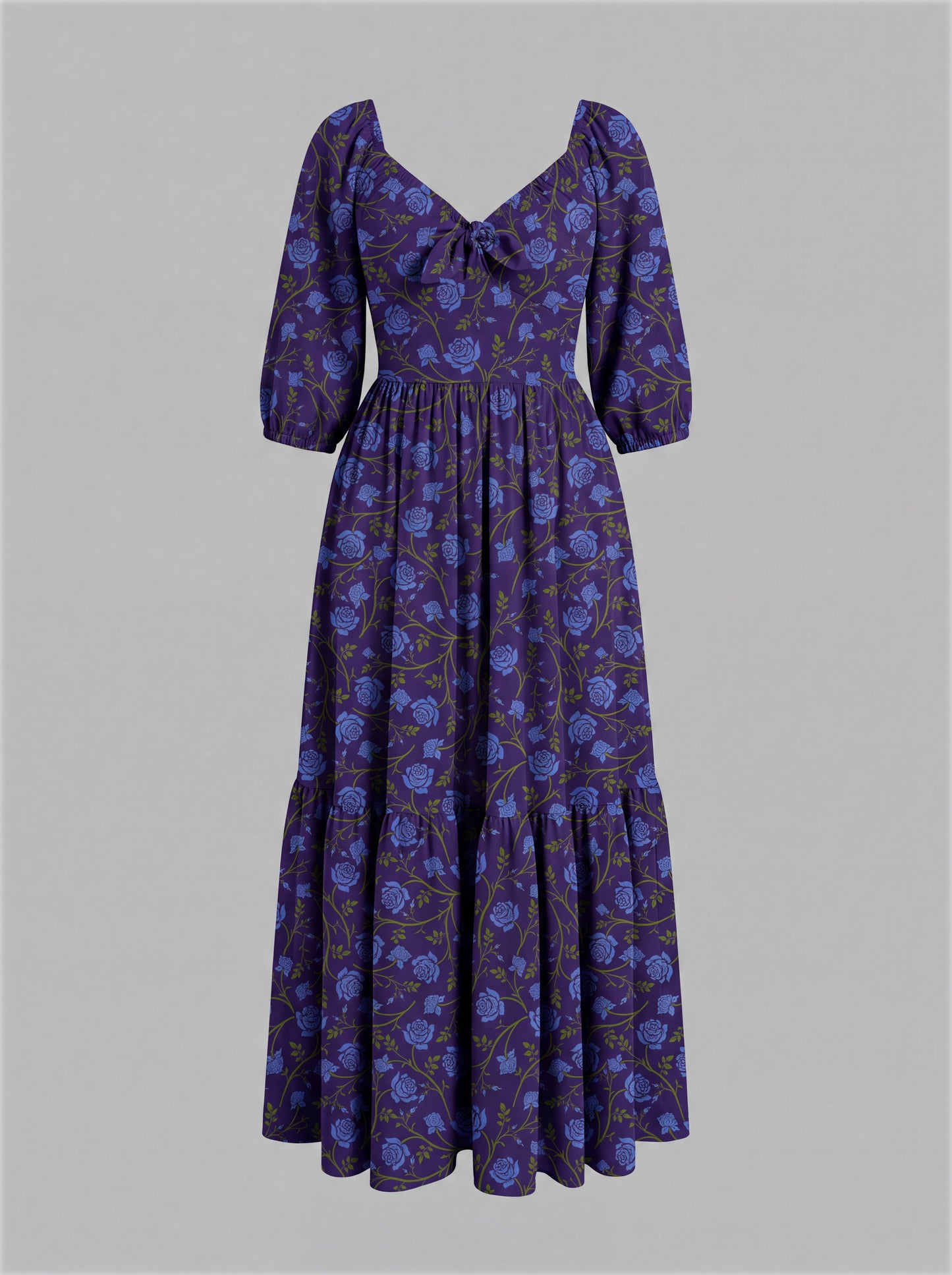 Molly Maxi in Blue Rose Silhouette