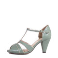 Penelope T-Strap Heels in mint by Pinup Girl Clothing