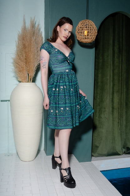 Final Sale - Natalie Dress in Celtic Unity Print | Laura Byrnes & Hope Johnstun