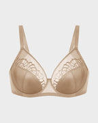 Plus-Size Pearl Shimmer Lace Minimizer Bra | 2 Colors | SheCurve