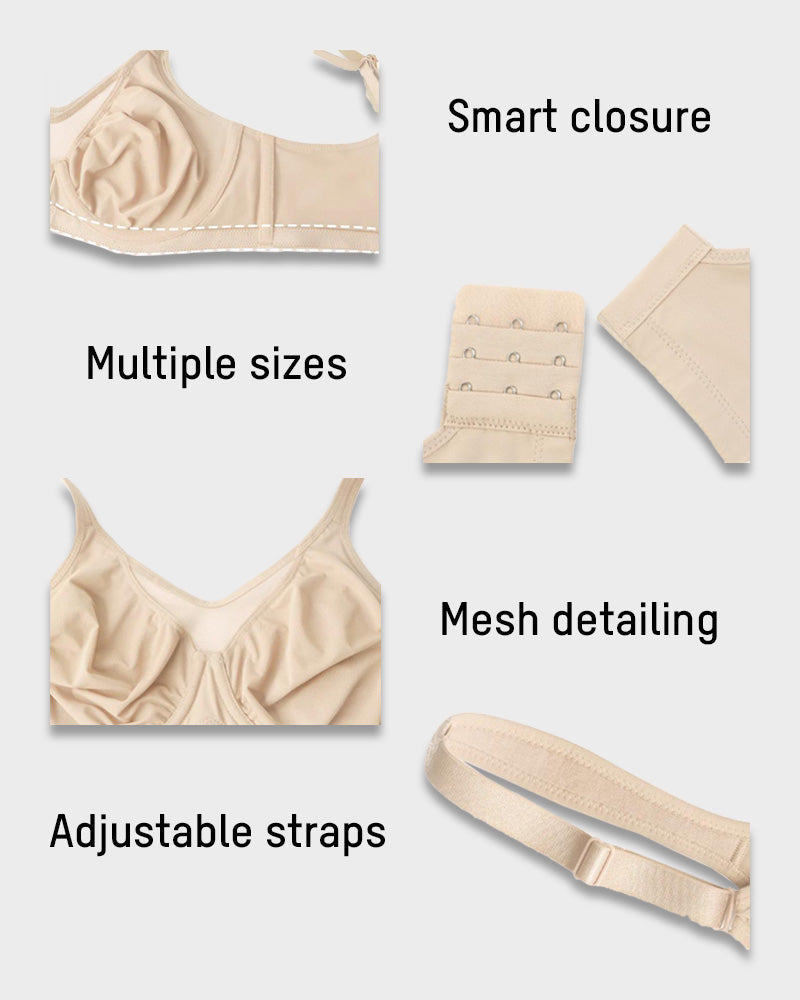 Plus Size Cooling Full Coverage Minimizer Bra | 4 Colors