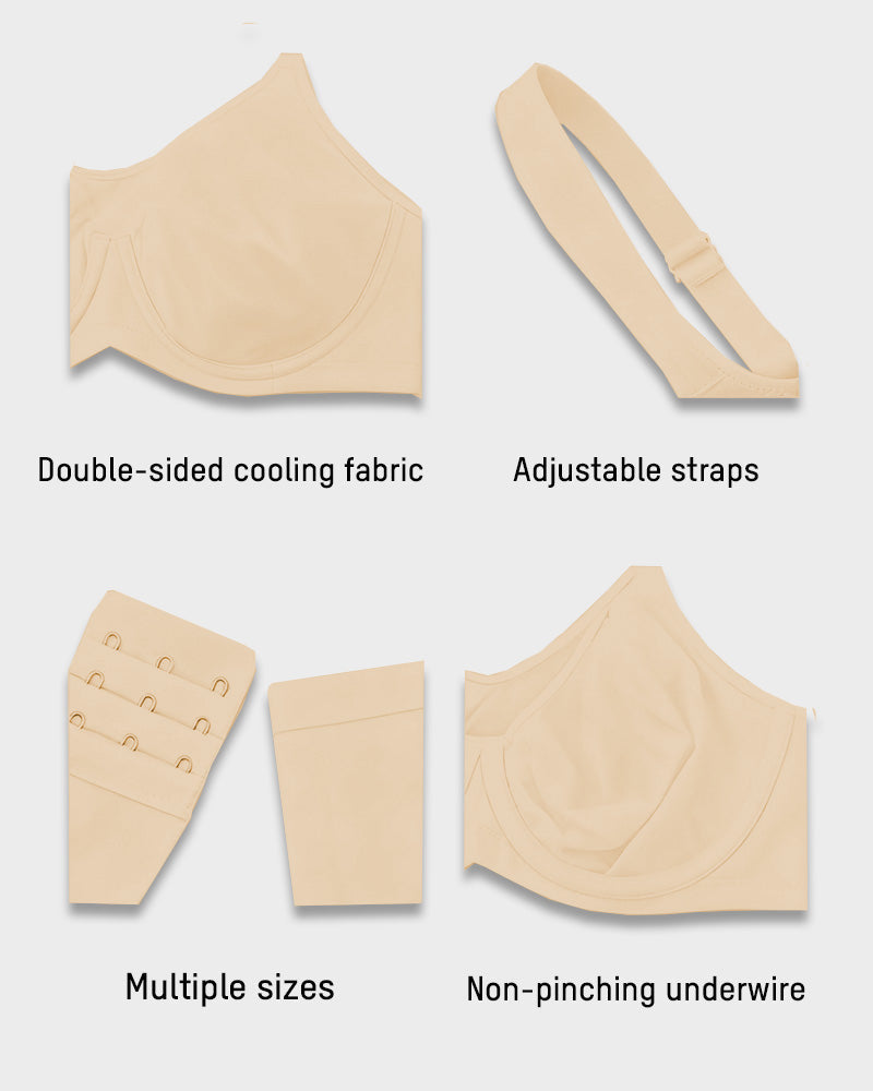 Plus Size Cooling Full Coverage Minimizer Bra | 4 Colors