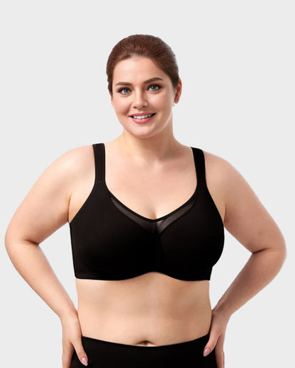 Plus Size Cooling Full Coverage Minimizer Bra | 4 Colors