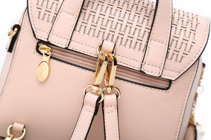 Interior pockets of the Sacred Heart convertible mini purse