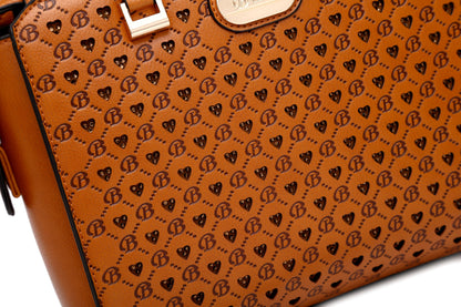 Millionaire Crystal Engraved Satchel | 3 Colors