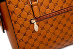 Millionaire Crystal Engraved Satchel | 3 Colors