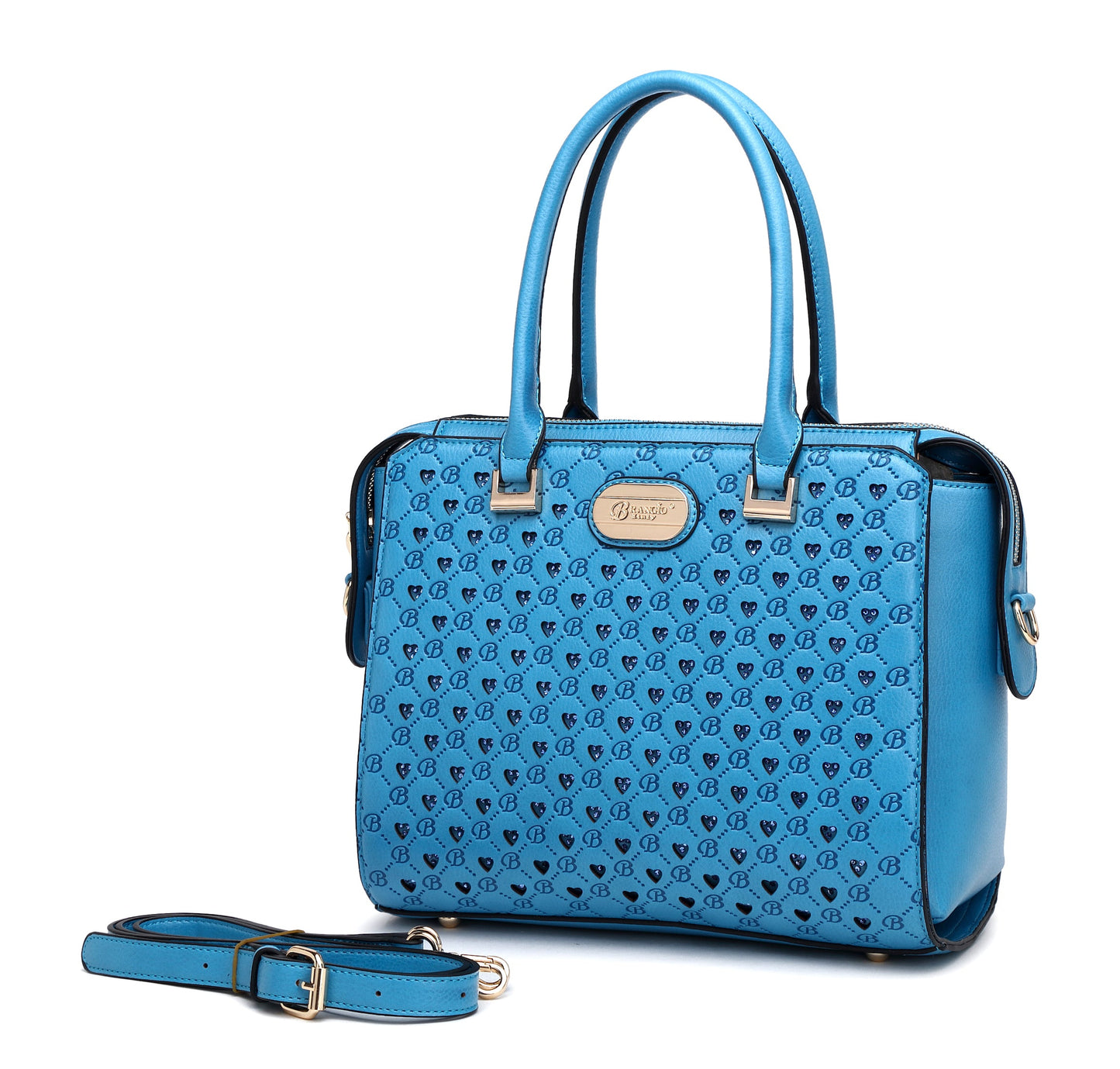 Millionaire Crystal Engraved Satchel | 3 Colors