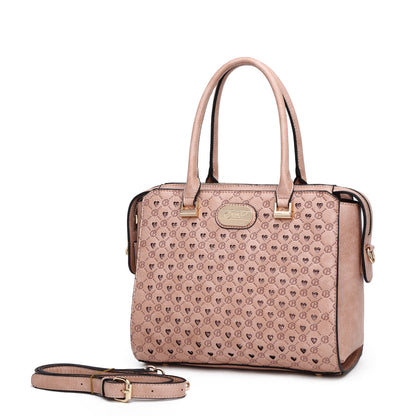 Millionaire Crystal Engraved Satchel | 3 Colors