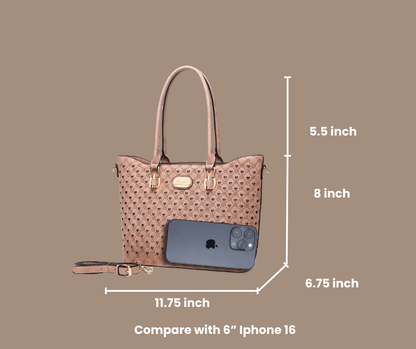 Millionaire Queen Crystal Tote Bag | Ocean Blue or Fiery Red
