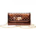 Starz Art star-print mini crossbody bag with gold-toned chain strap
