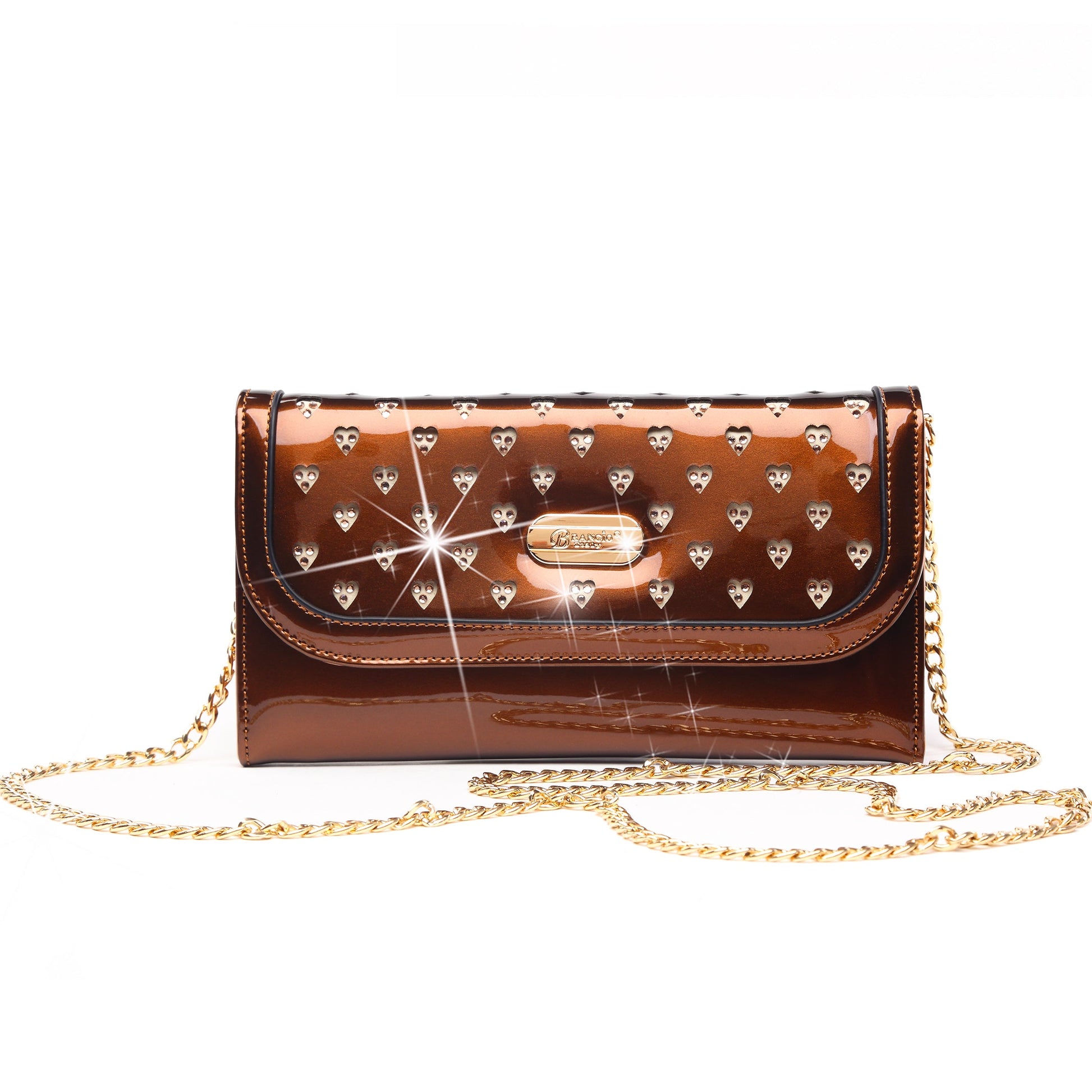 Starz Art star-print mini crossbody bag with gold-toned chain strap