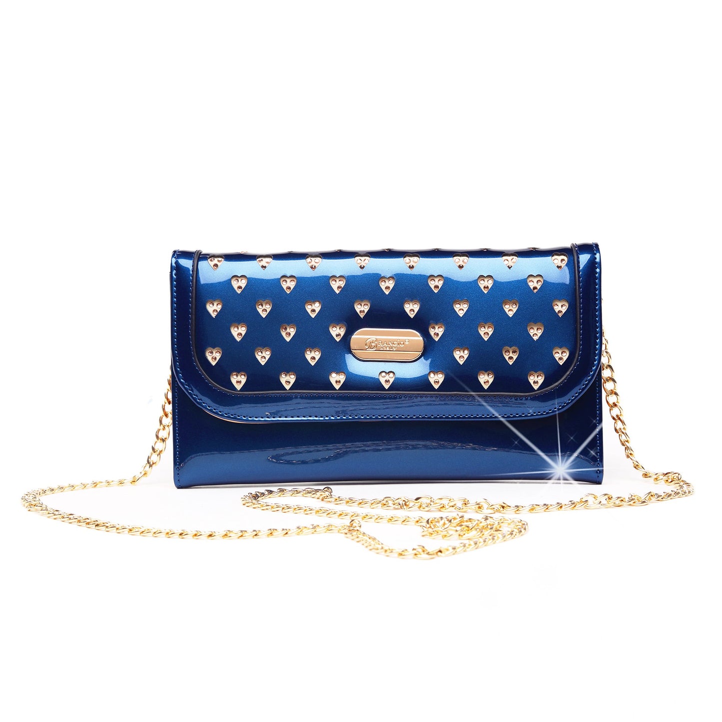 Starz Art retro mini crossbody bag in a royal blue tone
