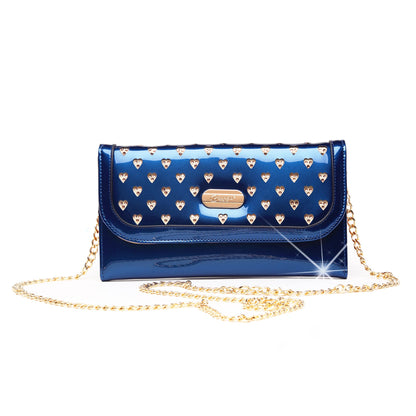 Starz Art retro mini crossbody bag in a royal blue tone