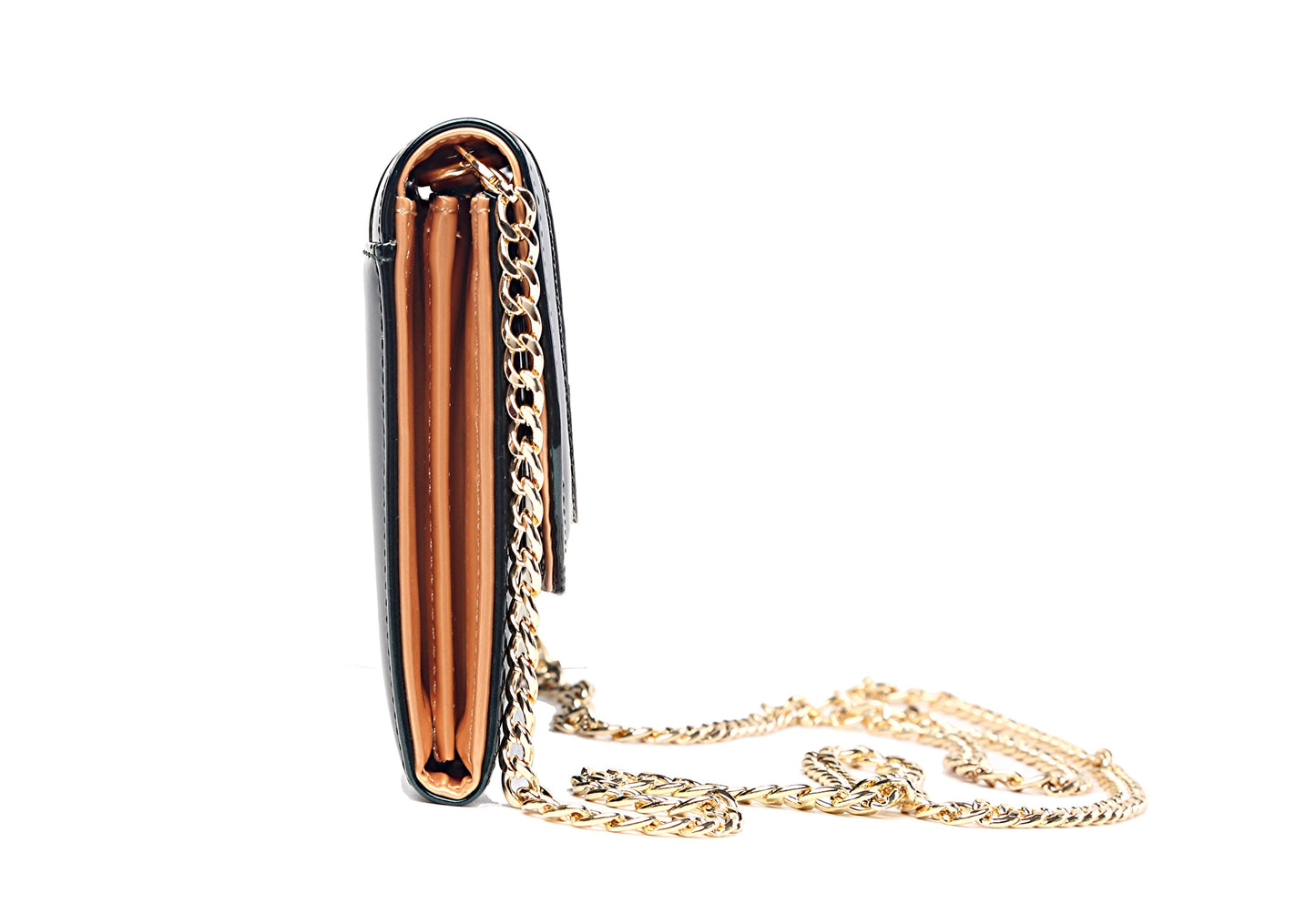 Starz Art wallet bag with the gold chain strap attached