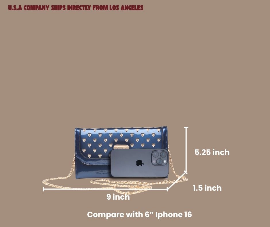 Starz Art wallet crossbody bag, magnetic clasp detail