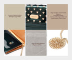 Interior card slits and dividers of the Starz Art wallet bag