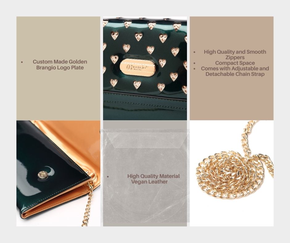 Interior card slits and dividers of the Starz Art wallet bag