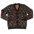 Rose & Thorn Cardigan, rose and thorn print