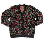 Rose & Thorn Cardigan, rose and thorn print