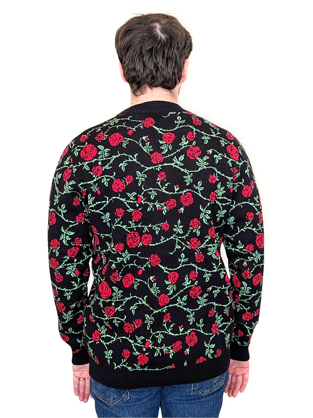 Rose & Thorn Cardigan, rose and thorn print (view 3)