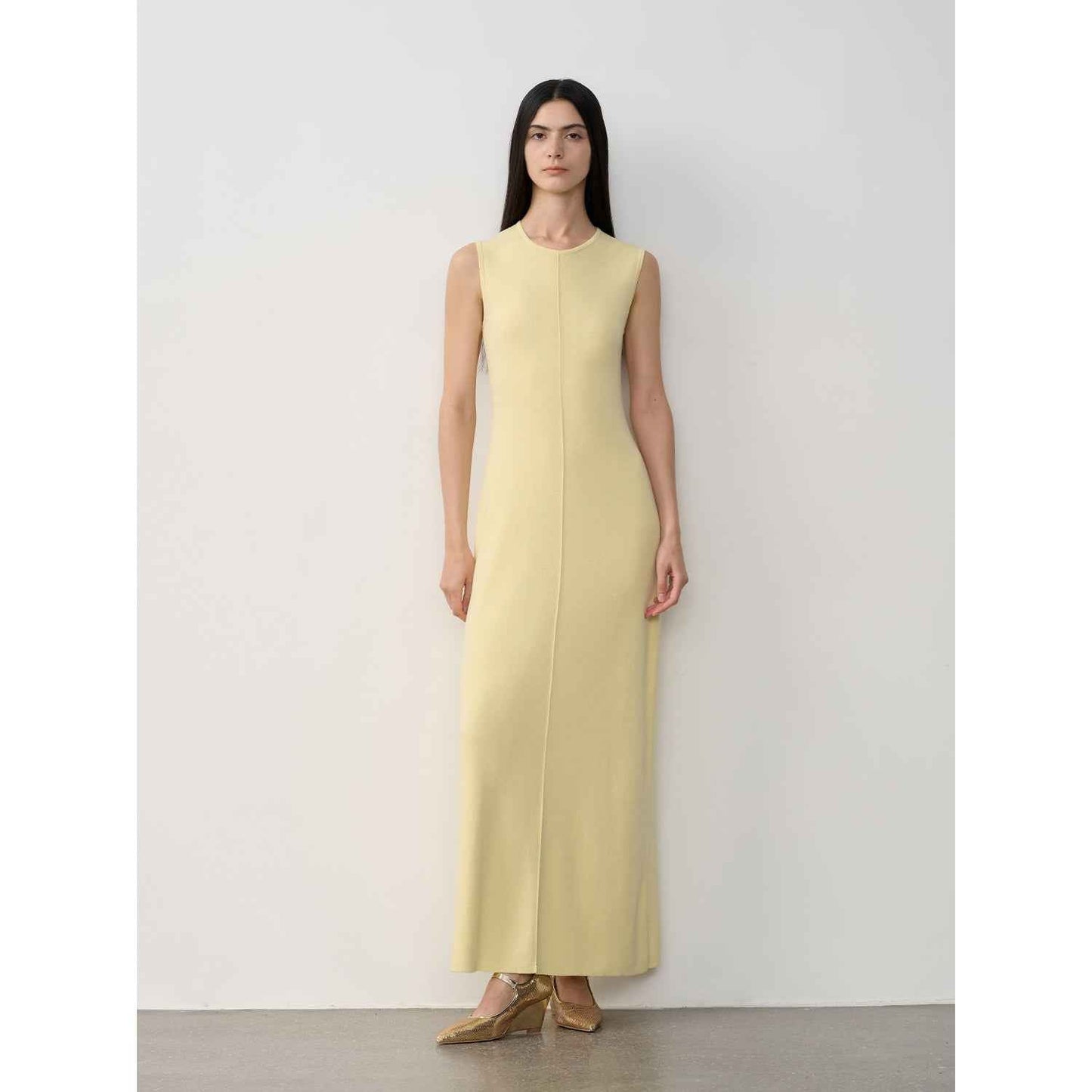 Fireladyfur Island Letters Merino Wool Knit Maxi Dress | 3 Colors