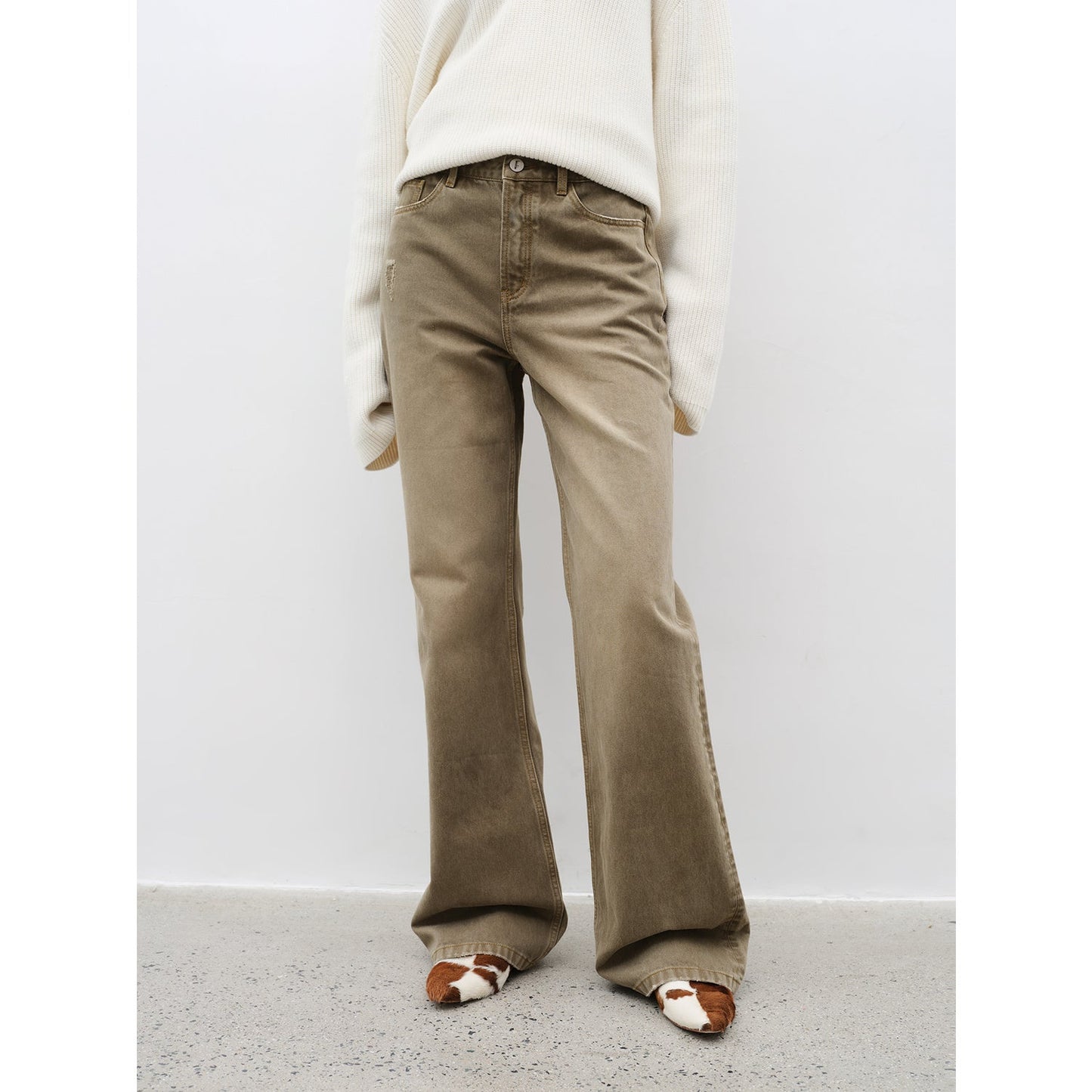Flare Mark High-Rise Flared Jeans | 3 Colors | Fireladyfur