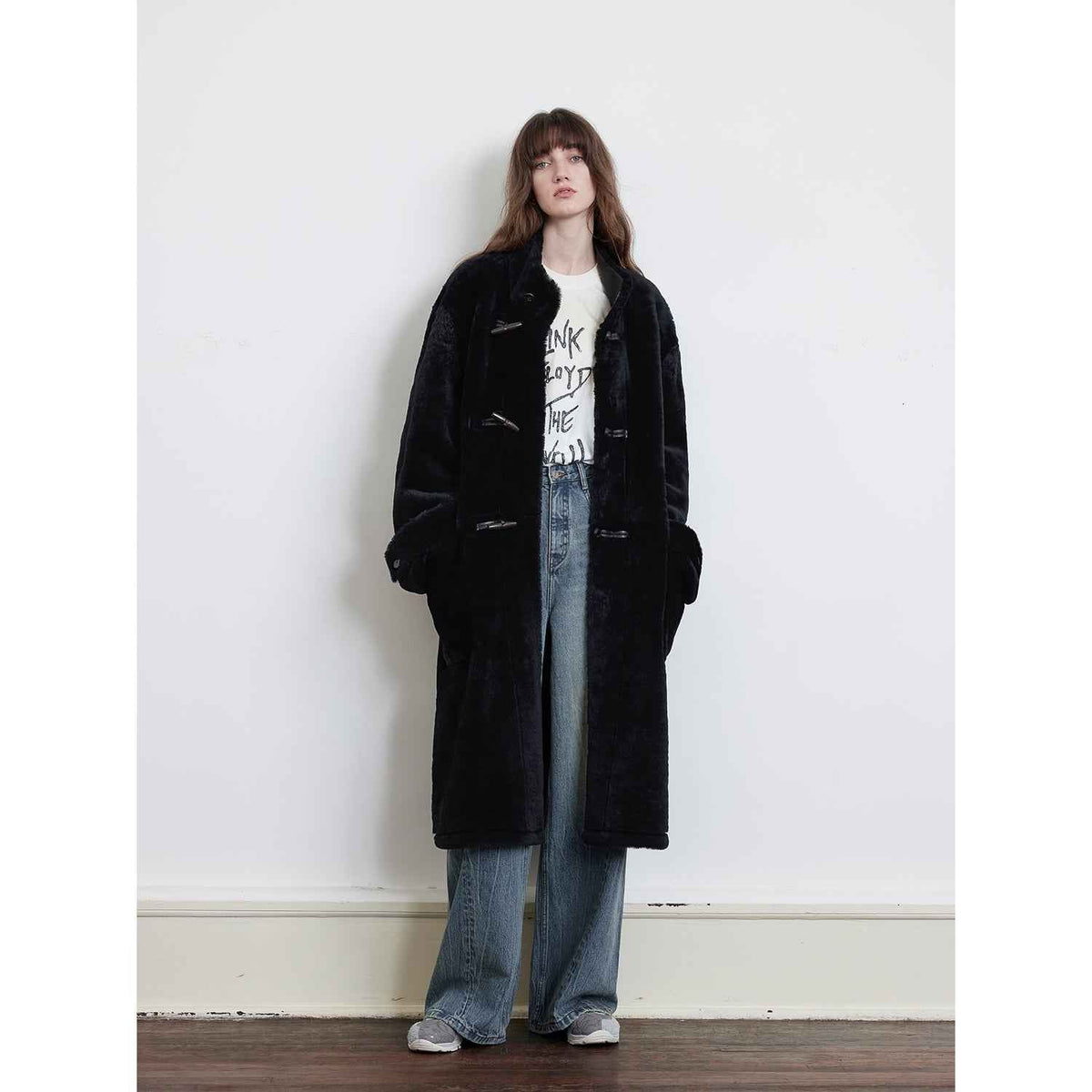 Dreamer Sheepskin Jacket With Stand Collar | 2 Colors, 2 Lengths | Fireladyfur