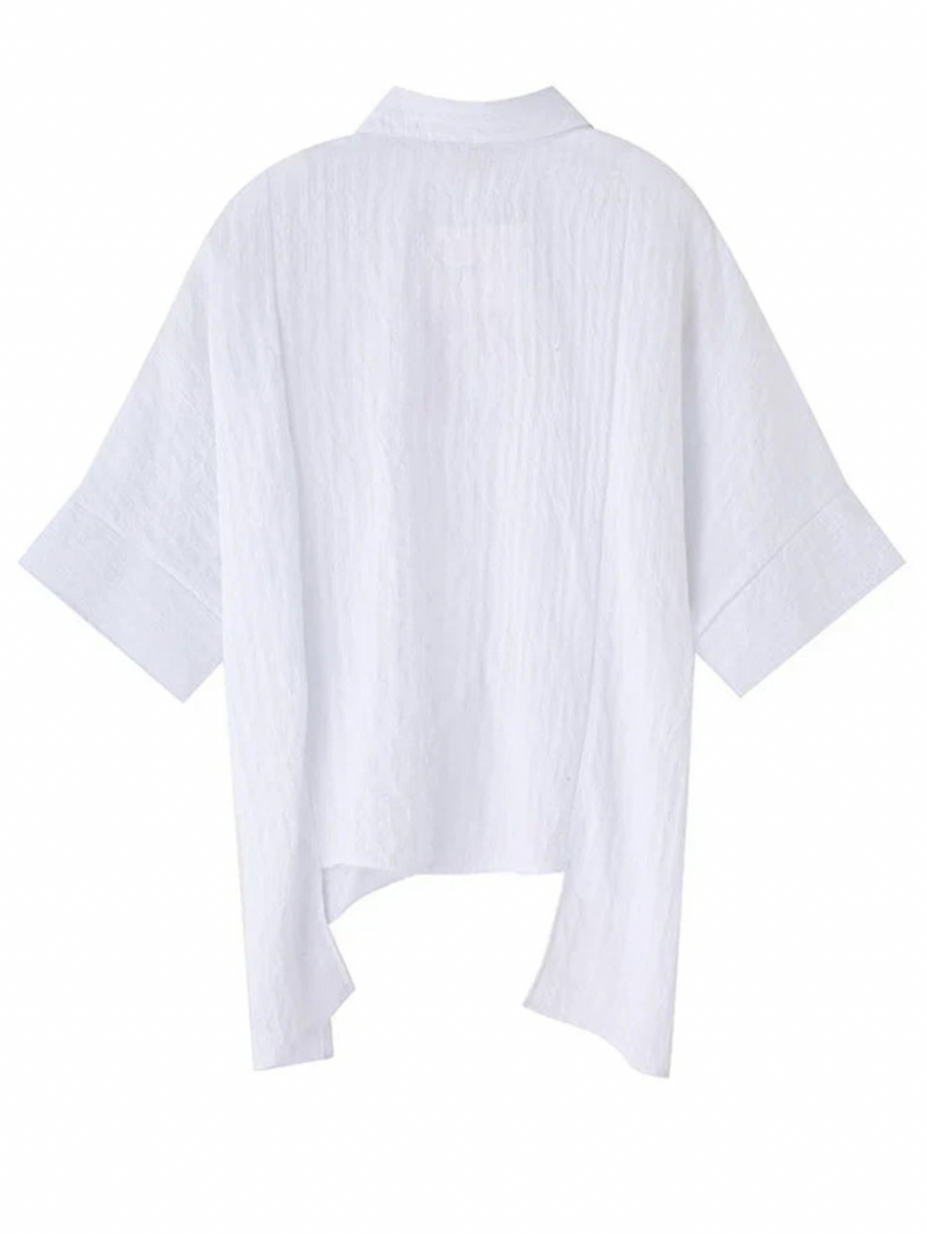 Marga Short Sleeve Blouse in White | Marigold Shadows