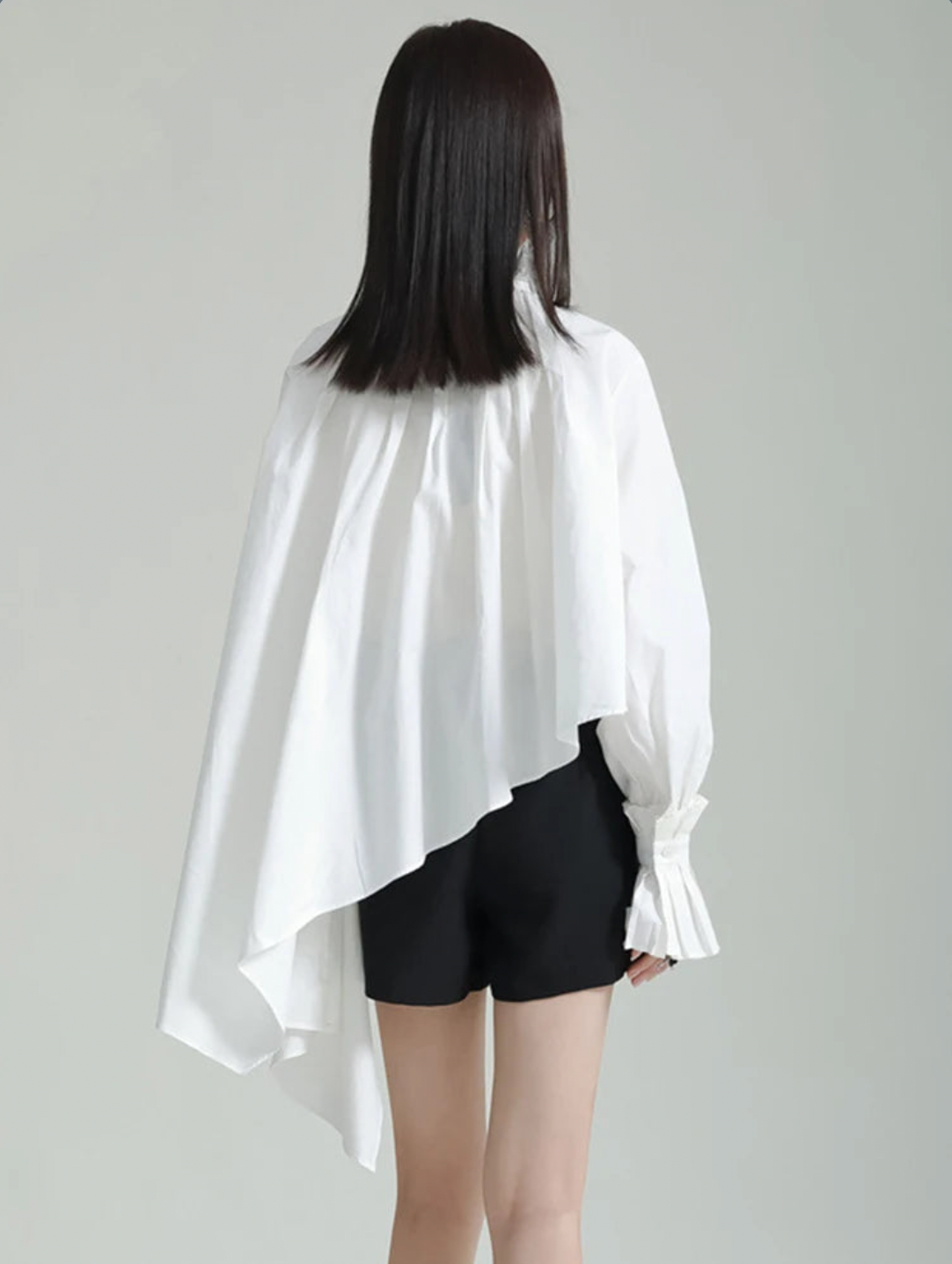 Ladada Pleated Collar Blouse | Marigold Shadows