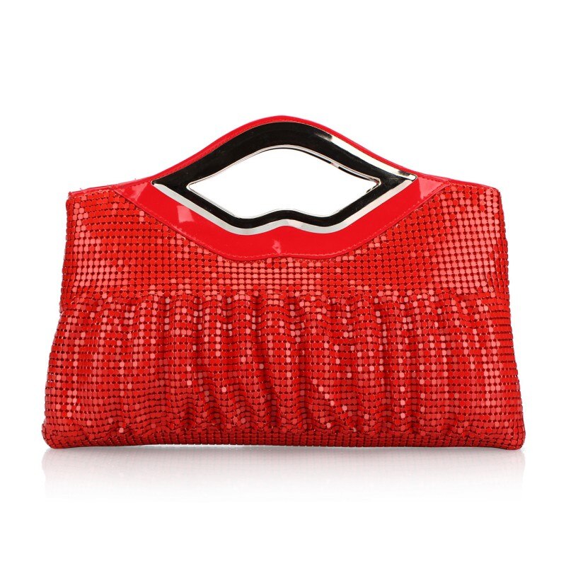 Beaded tassel detail on the sequin evening clutch