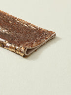 Mali Mock Neck Sequin Top in Apricot or Gray