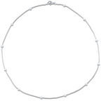 Rozlyn Beaded Ball Chain Necklace | Gold and Silver