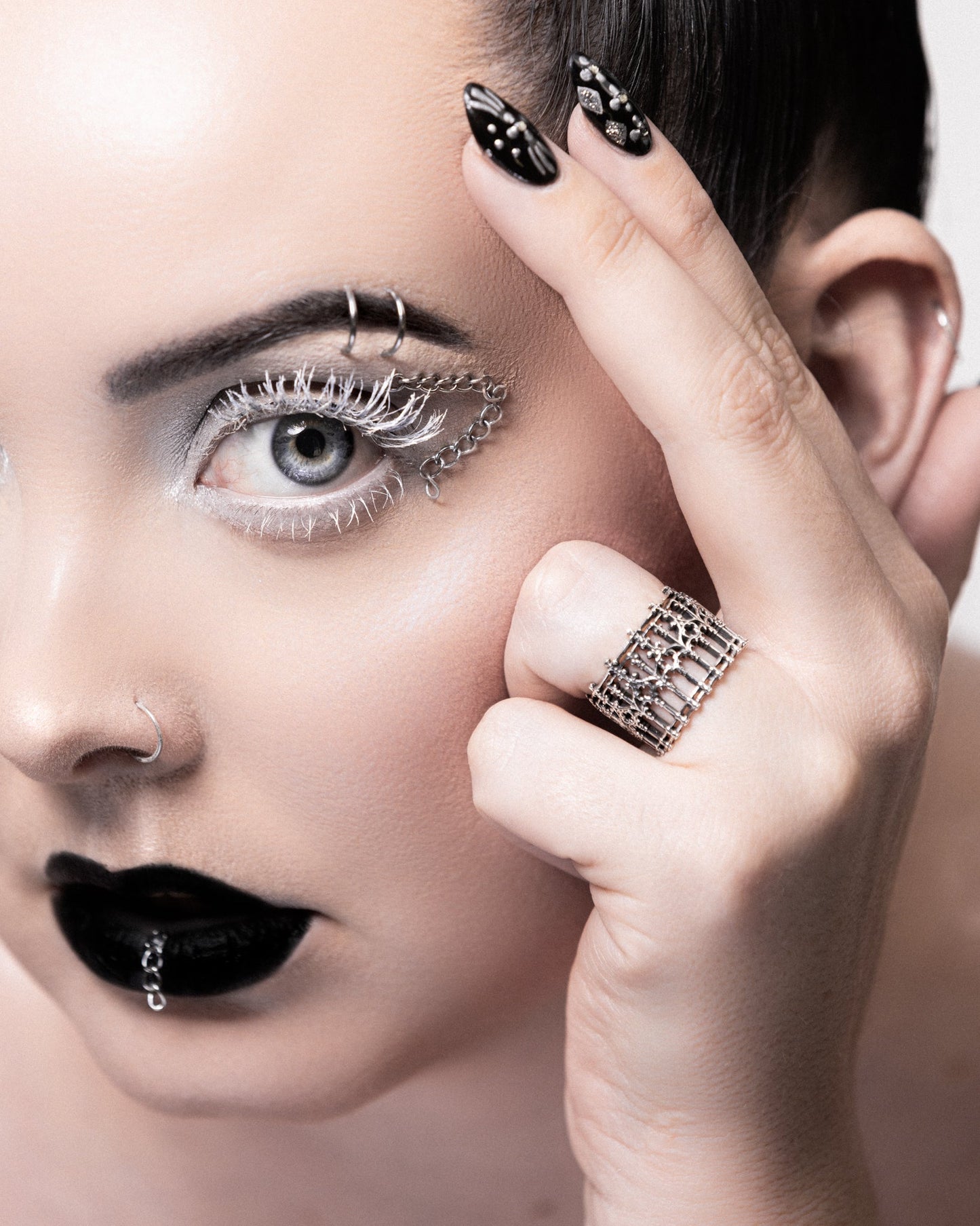 Cemetery Walks sterling silver gothic ring by The Pretty Cult
