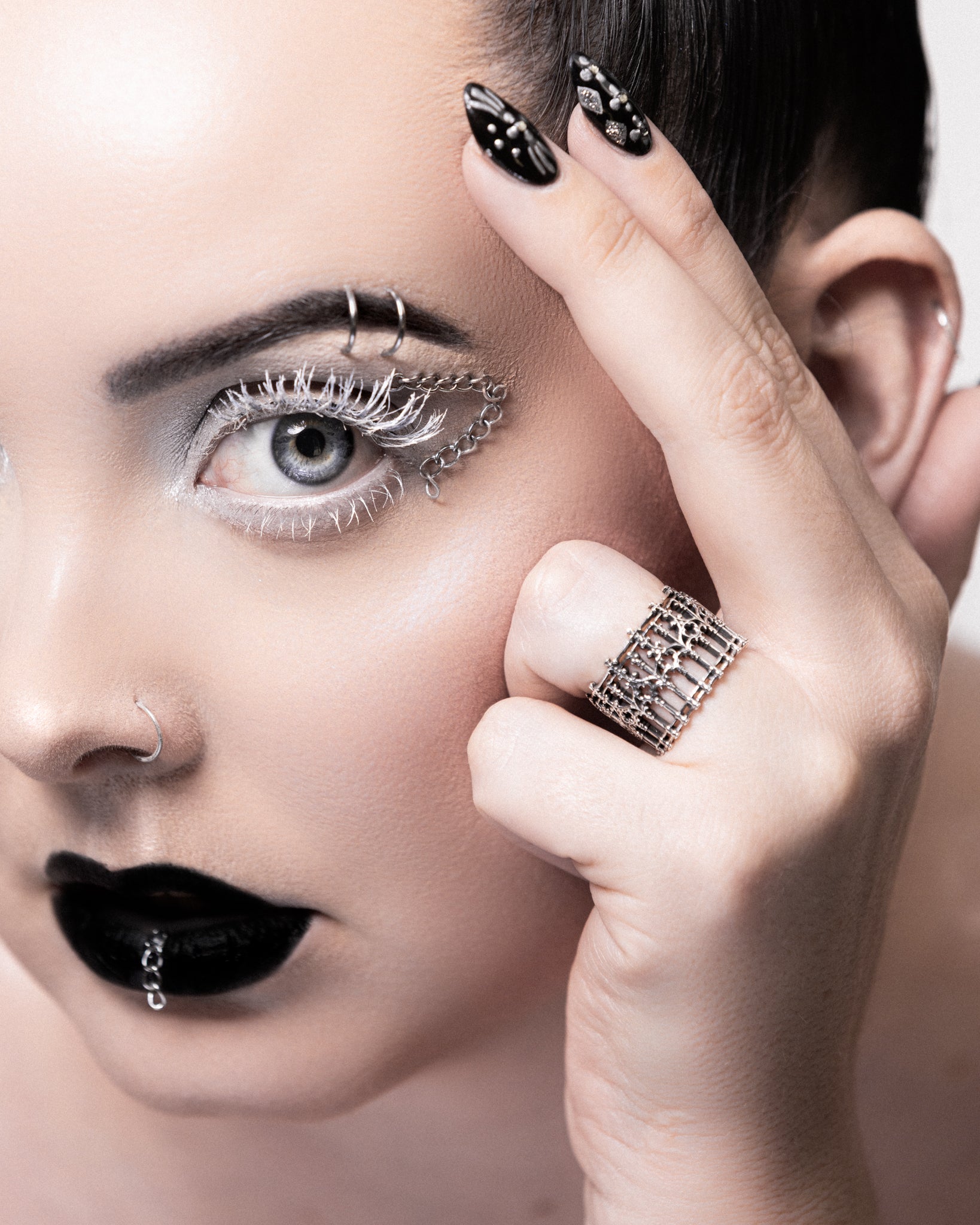 Cemetery Walks sterling silver gothic ring by The Pretty Cult