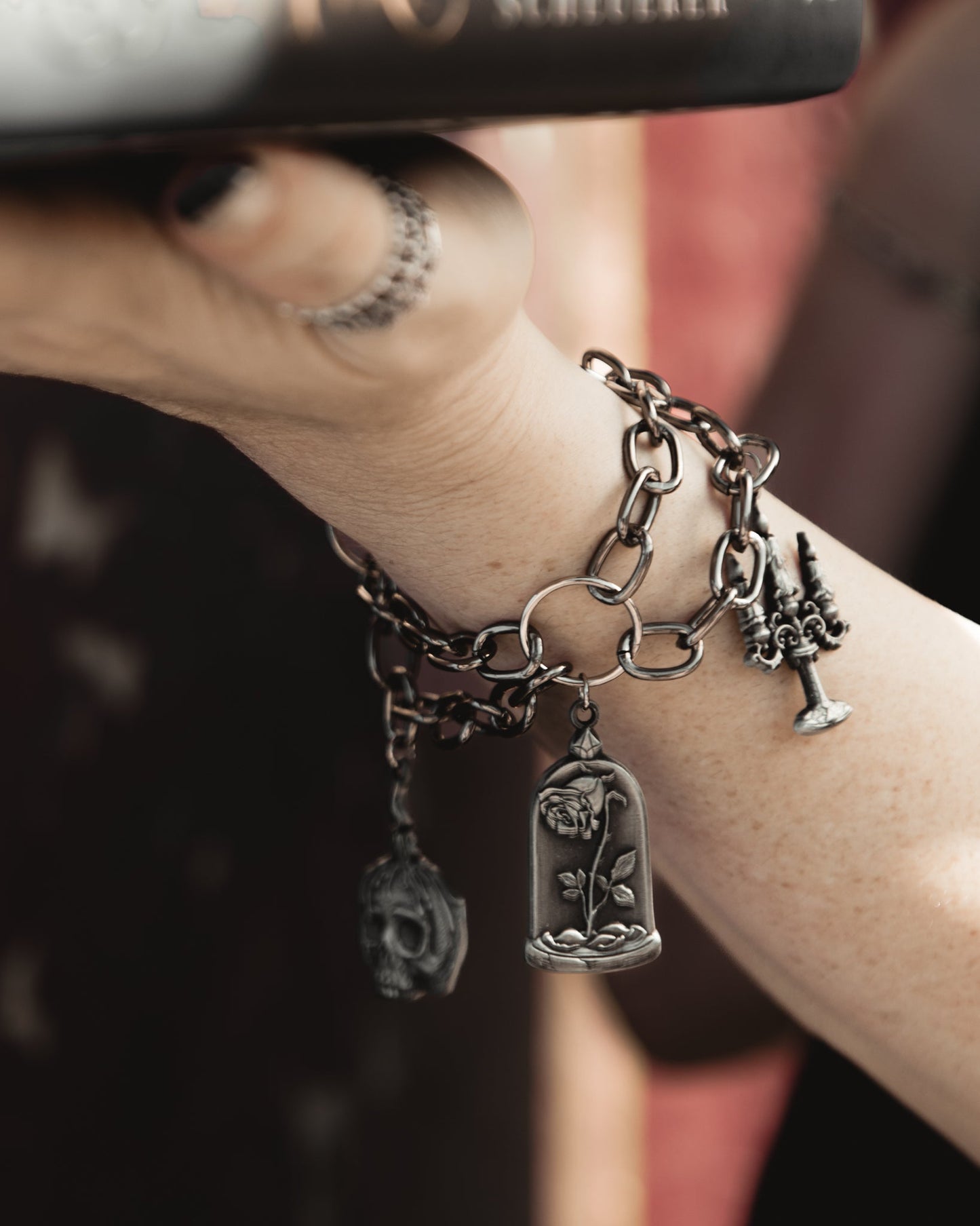 The Saint's Shadow silver charm bracelet by The Pretty Cult