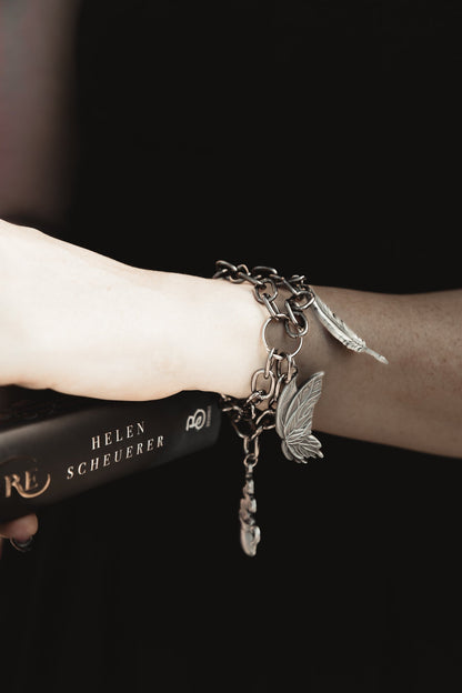 The Afternoon Tea silver charm bracelet by The Pretty Cult