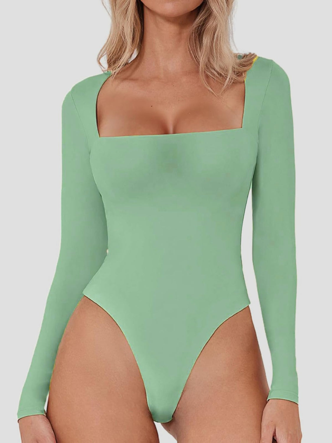 Everyway Square-Neck Long-Sleeve Bodysuit | 5 Colors