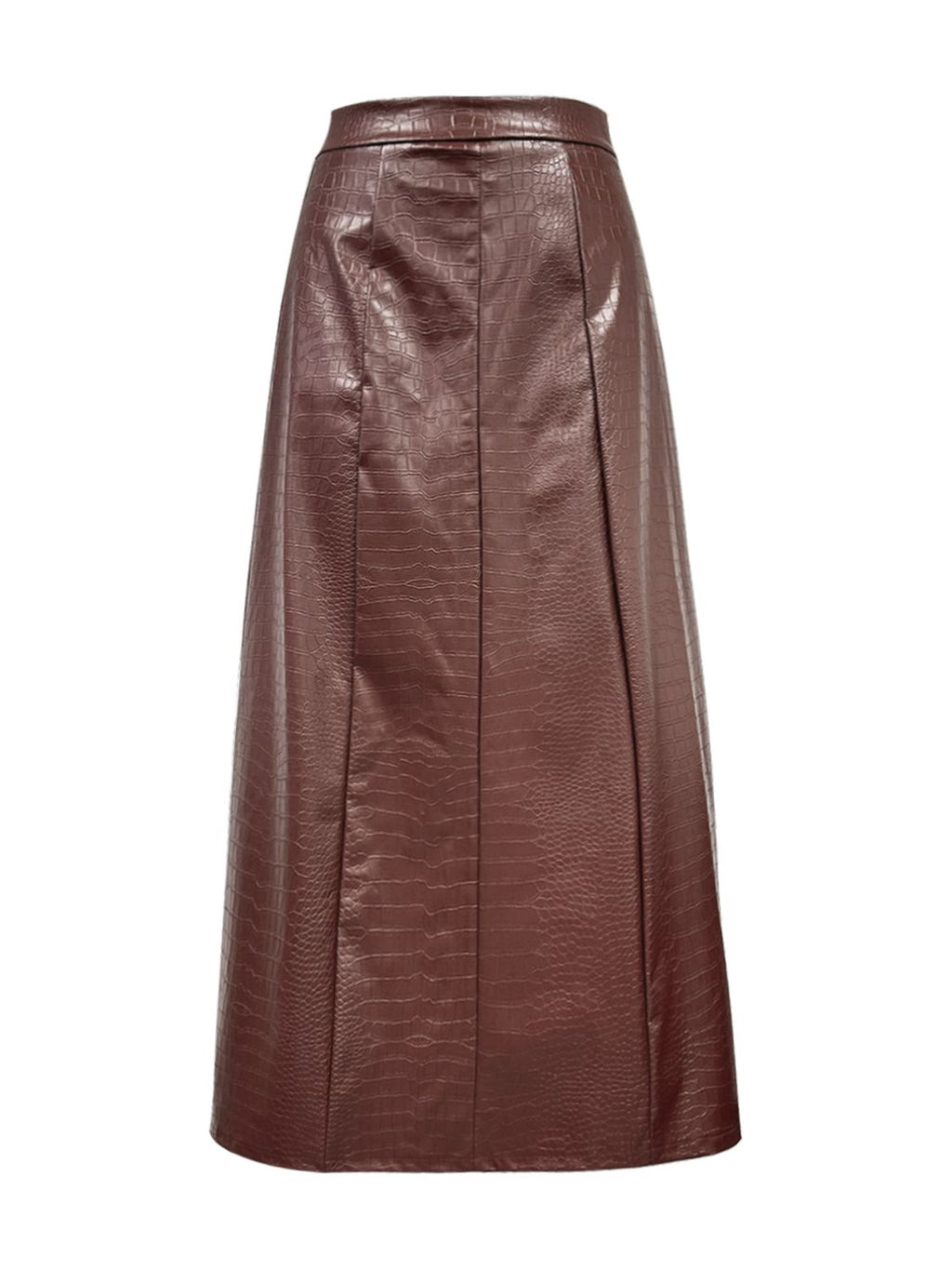 Michelle Vegan Leather High Waist Midi Skirt - 3 Colors - Poundton
