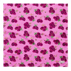 Pink Bee Floral bandana in soft microfiber with a rose print, by Pinup Girl Clothing