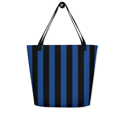 Bethany Large Shopper Tote Bag in Nevermore Stripe | Pinup Couture Relaxed