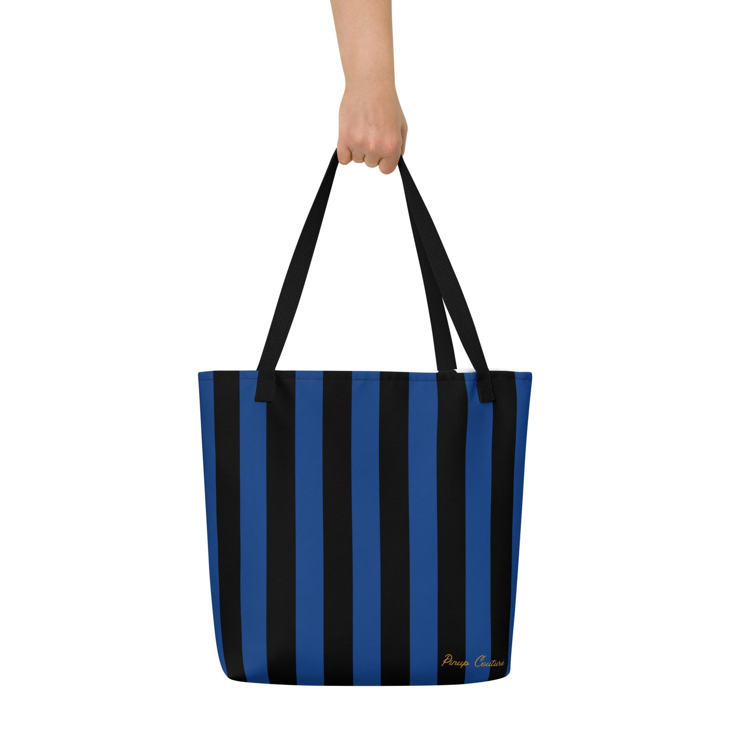Bethany Large Shopper Tote Bag in Nevermore Stripe | Pinup Couture Relaxed