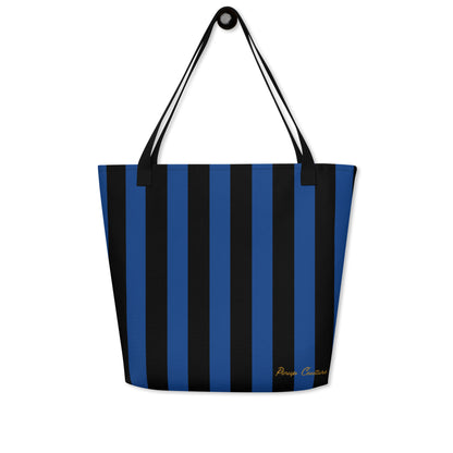 Bethany Large Shopper Tote Bag in Nevermore Stripe | Pinup Couture Relaxed