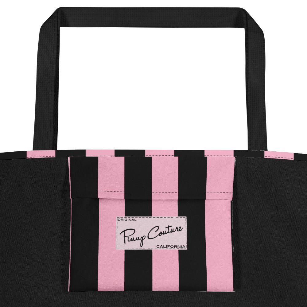 Bethany Large Shopper Tote Bag in Cotton Candy Mark Stripe