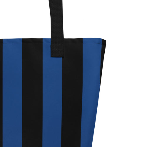 Bethany Large Shopper Tote Bag in Nevermore Stripe