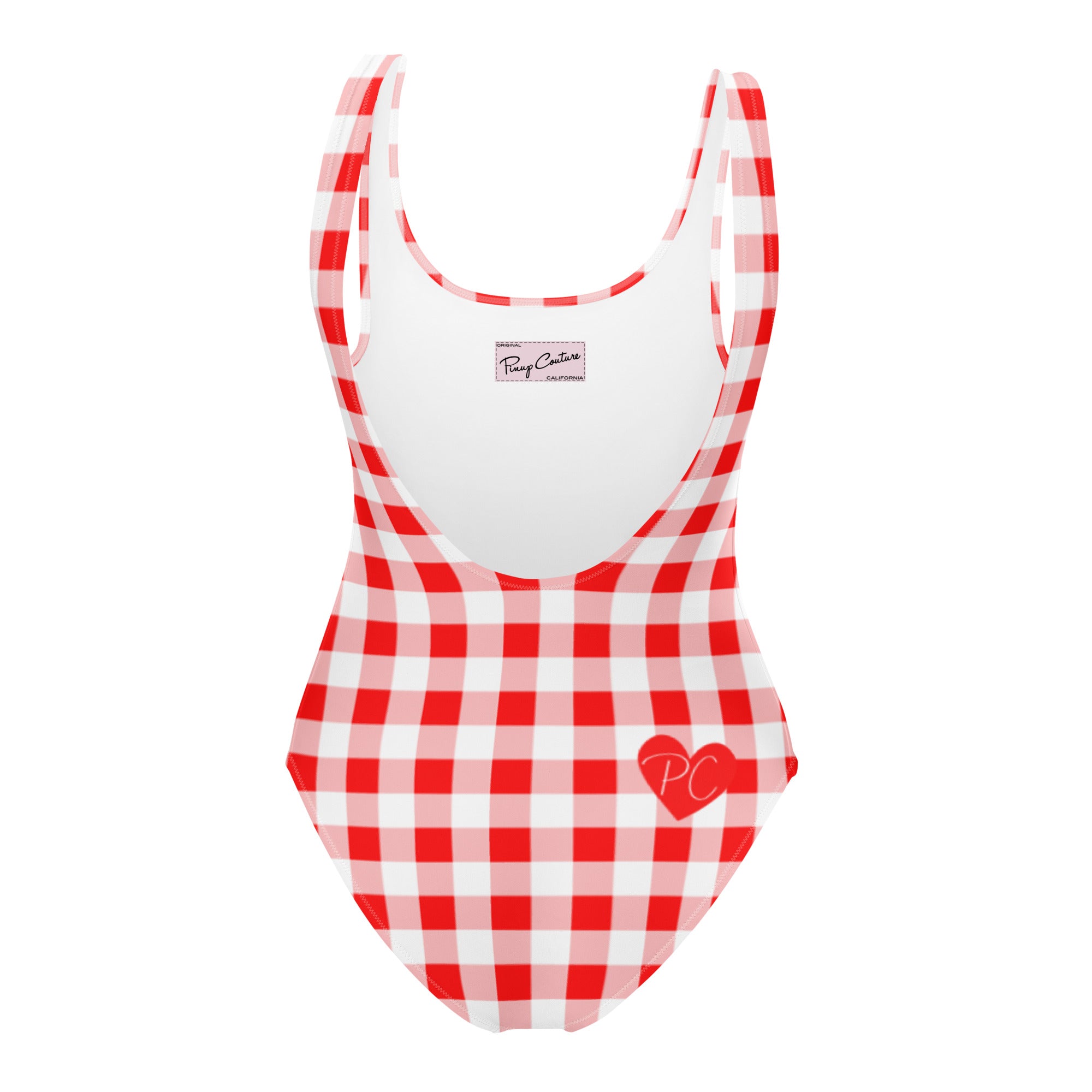 Rory Ruby Red Vintage Gingham One-Piece Swimsuit