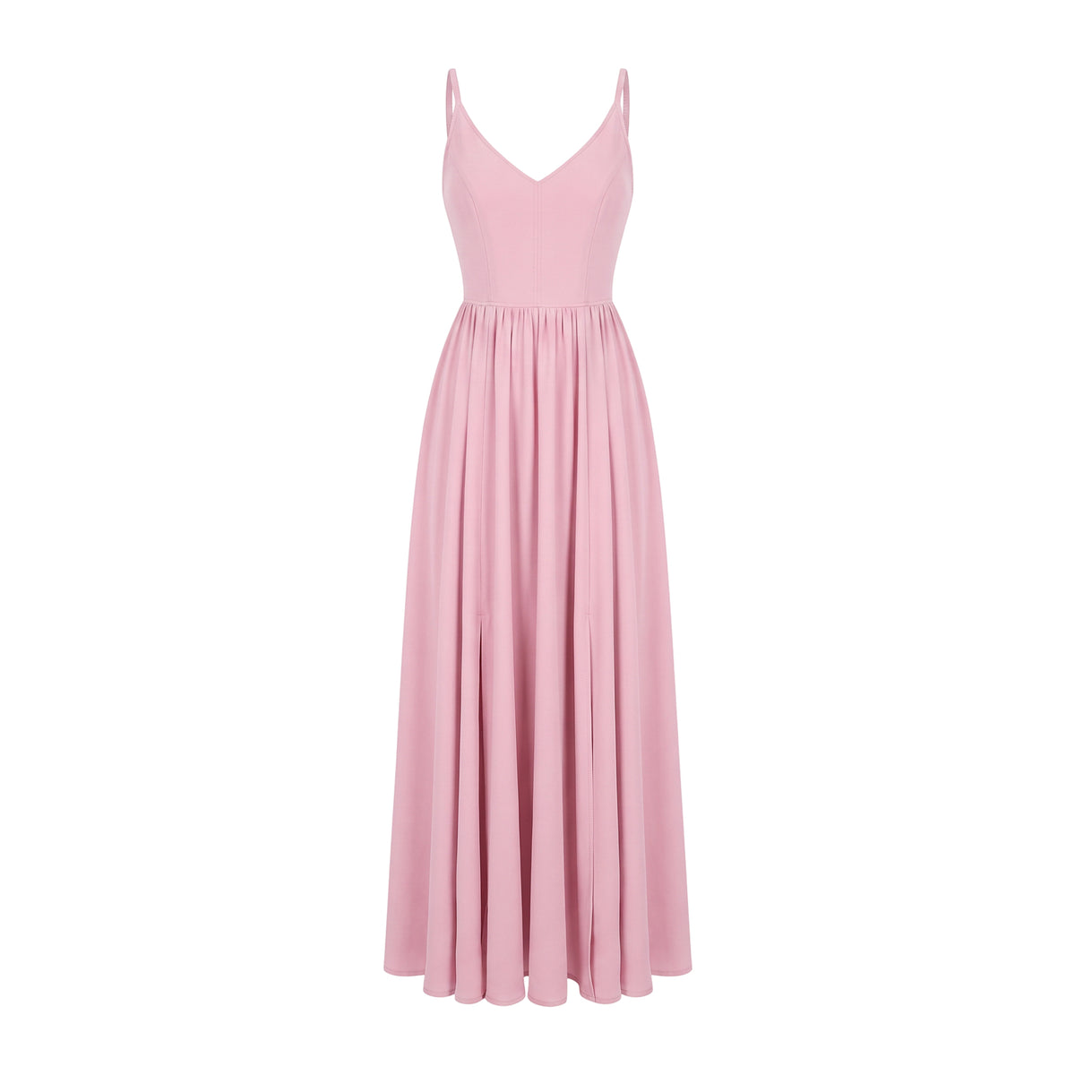 Amalie Ballerina Daytime Maxi Gown in Pinup Girl Pink