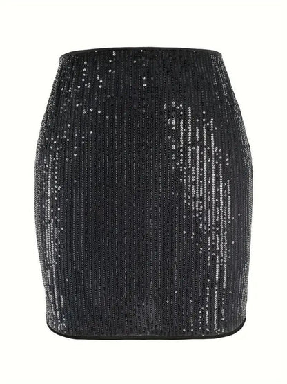 Boogie Nights 90's Disco Sequin Stretch Mini Skirt | Poundton