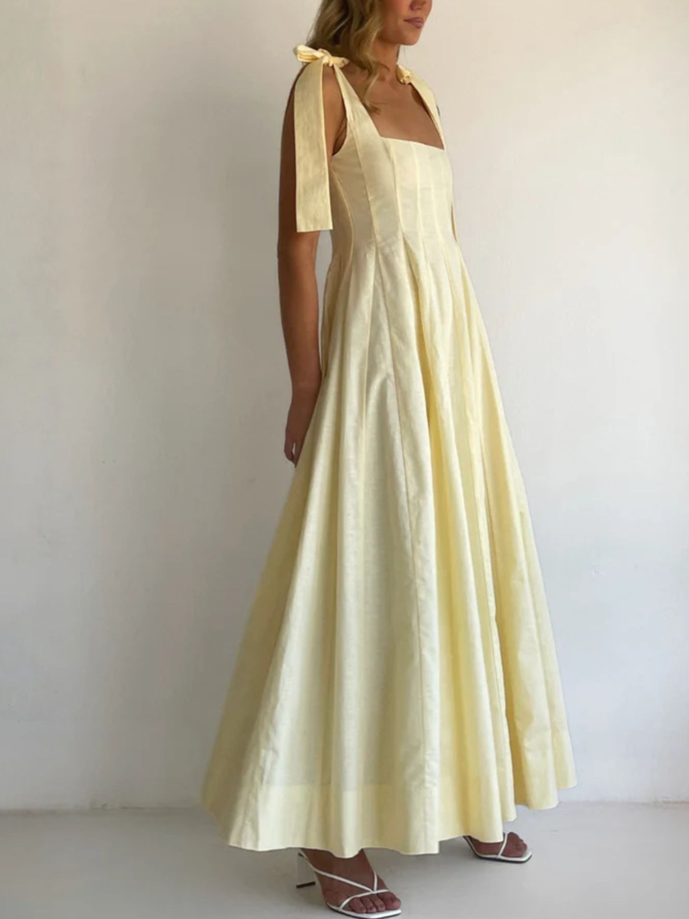 maxi dress tie shoulder spring has sprung @fashionnova | Lisa Tie Shoulder Maxi Dress