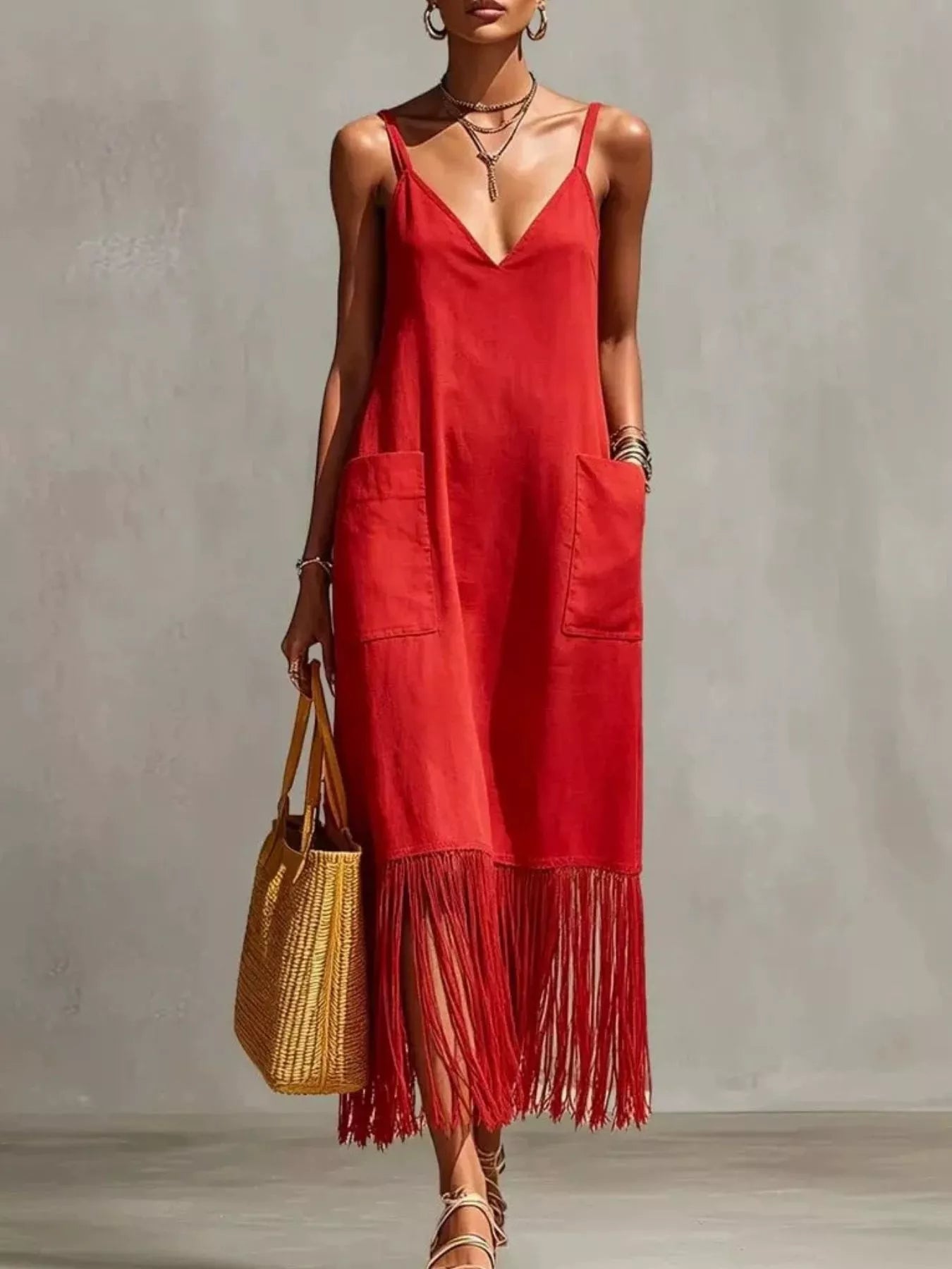 Coco Fringe Dress in Red by Pinup Girl Clothing