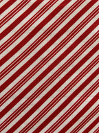 Candy Cane Stripe Bow Top in red and white diagonal stripes with an oversized neck bow
